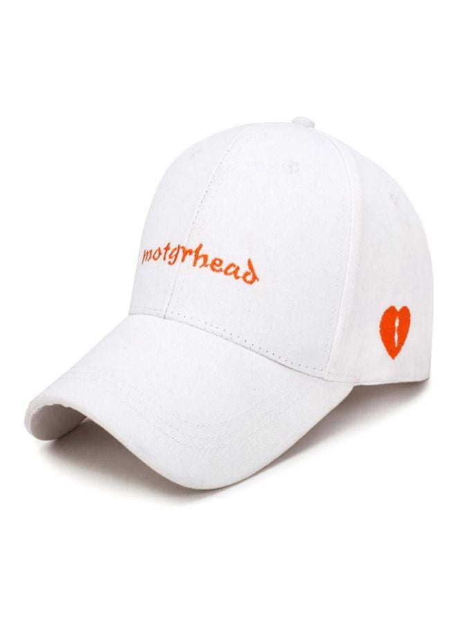 Sharpdo Baseball Cap White/Orange - Image 3
