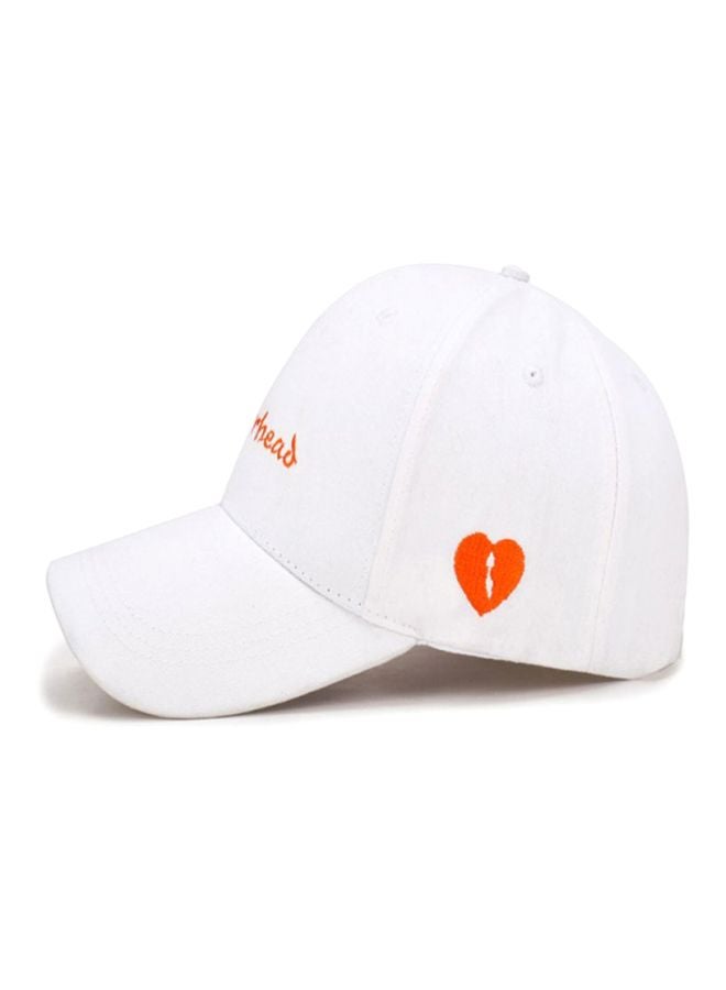 Sharpdo Baseball Cap White/Orange - Image 4
