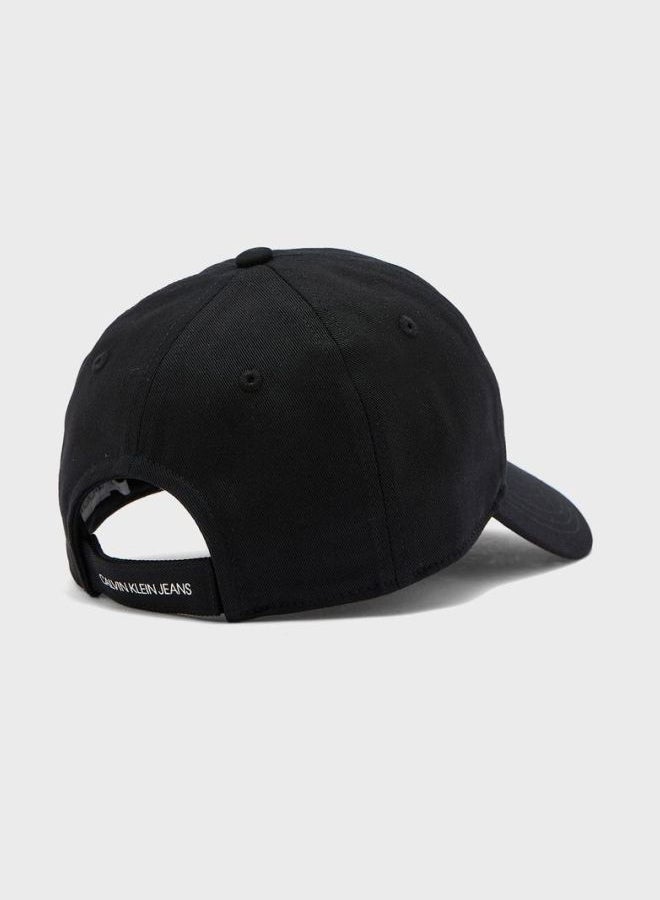 CALVIN KLEIN Logo Embroidered Cap Black/White  - Image 2