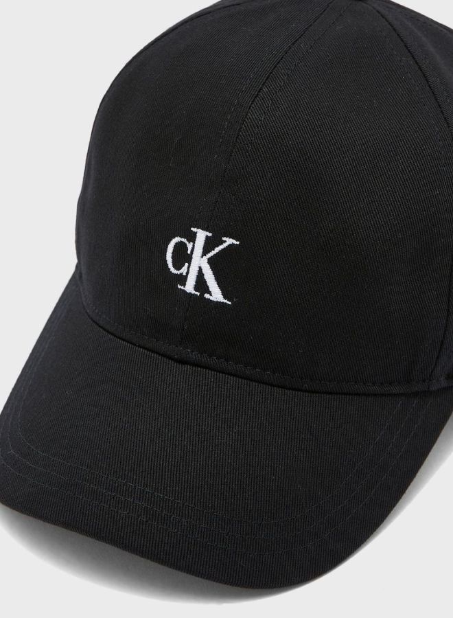 CALVIN KLEIN Logo Embroidered Cap Black/White  - Image 5