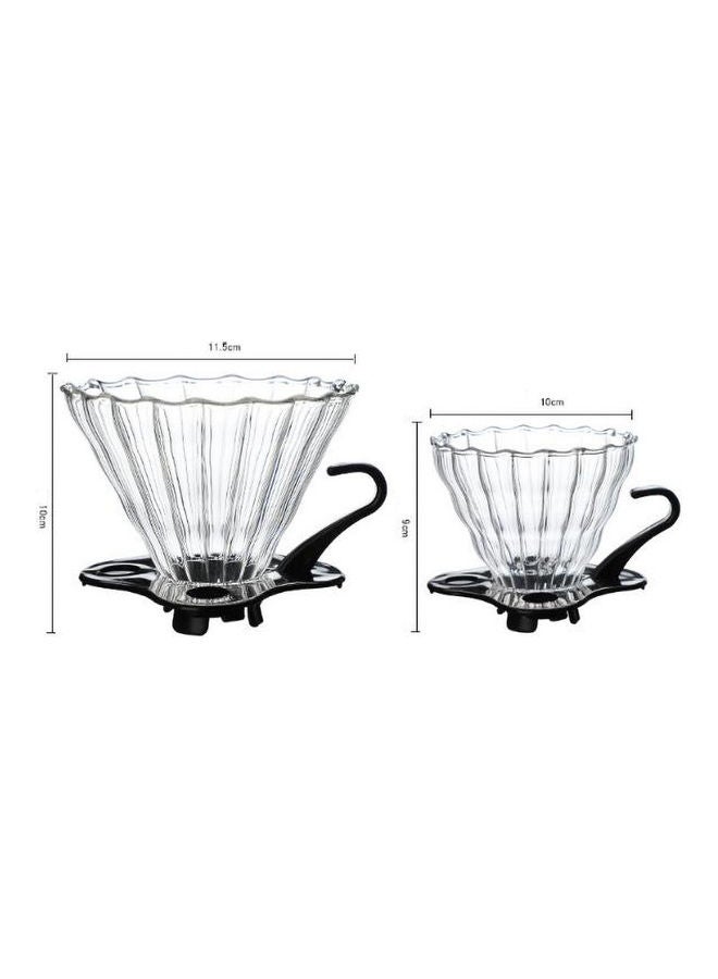 AnneFish - Glass Coffee Funnel Clear 8.5x10cm - Image 1