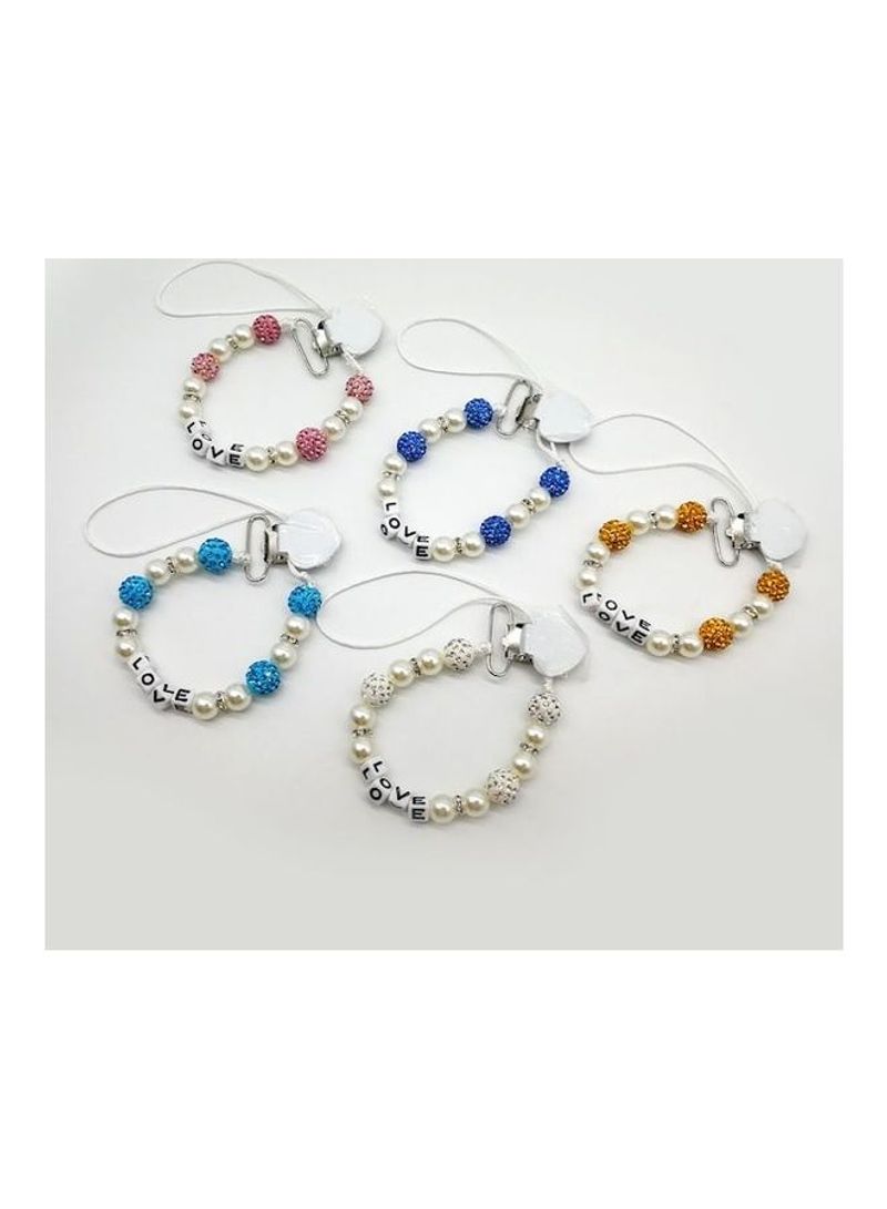 1-Piece Creative Color Block Baby's Pacifier Chain - Image 3