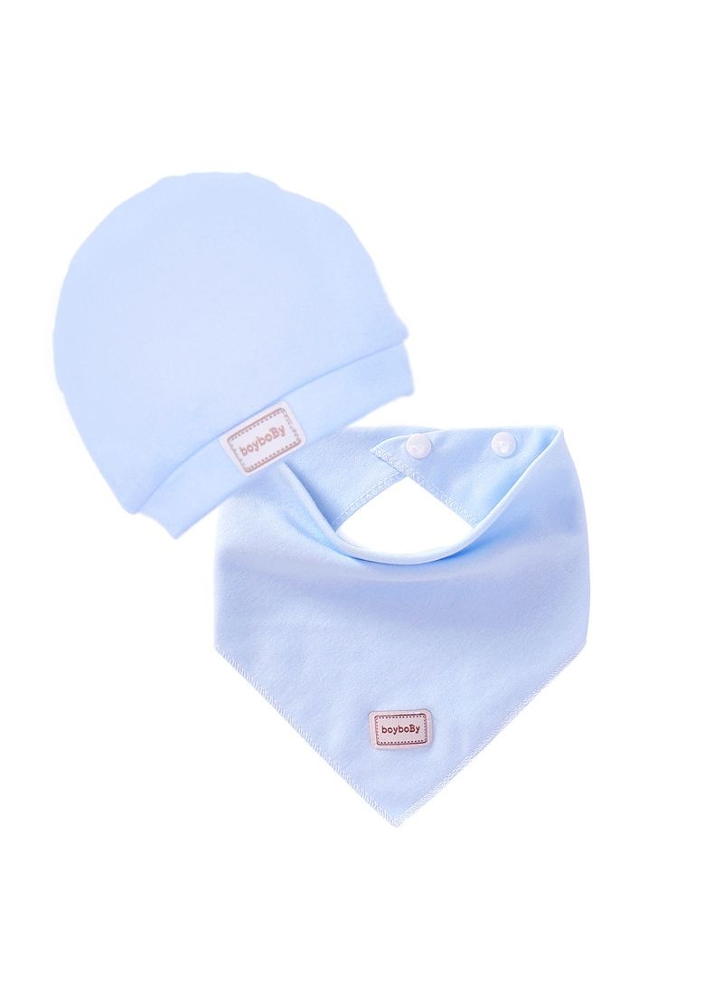 Baby's Beanie Bib Set  - Image 1