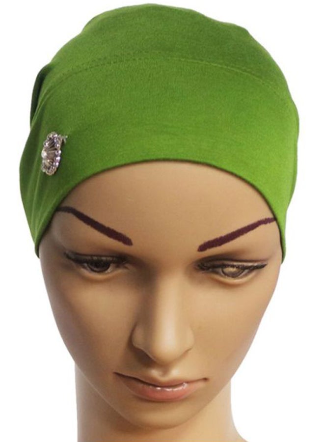 شاربدو حجاب داخلي بتصميم أنبوبي اللون الأخضر العسكري - Image 2