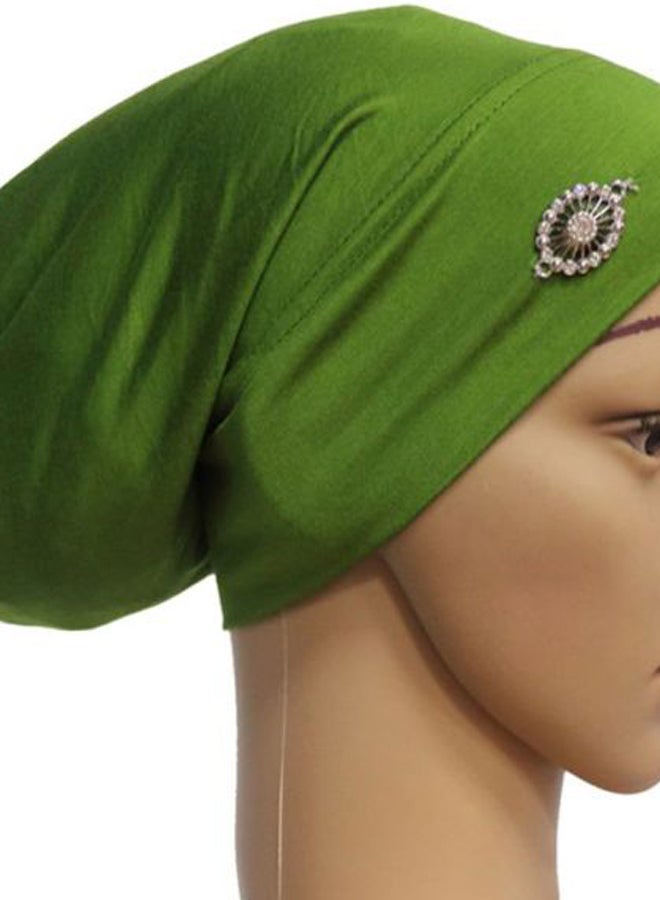 شاربدو حجاب داخلي بتصميم أنبوبي اللون الأخضر العسكري - Image 3