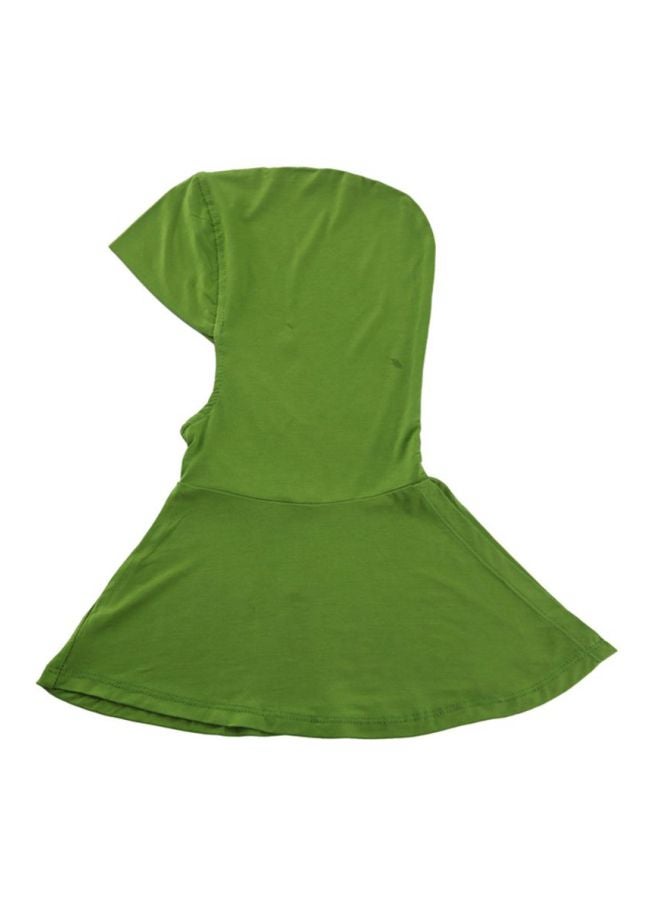 شاربدو حجاب بتصميم مغلق عند منطقة الذقن اللون الأخضر العسكري - Image 2