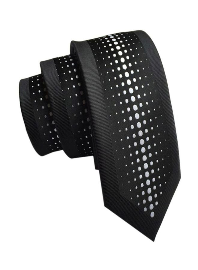 Polyester Necktie Black/White