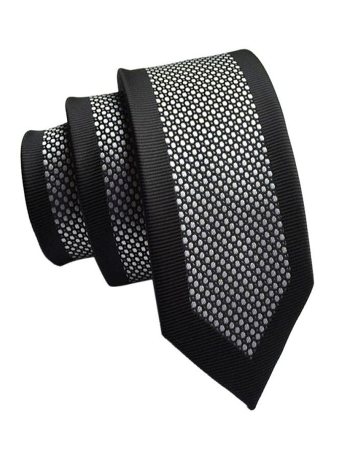 Polyester Necktie Black/White