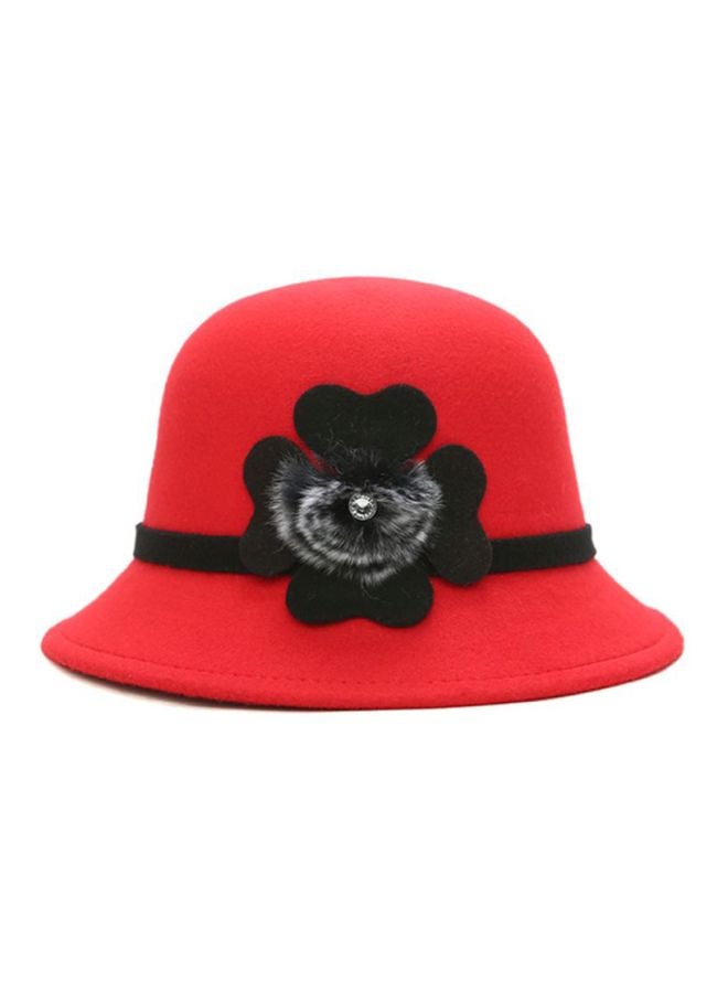 شاربدو قبعة أنيقة أحمر وأسود - Image 3