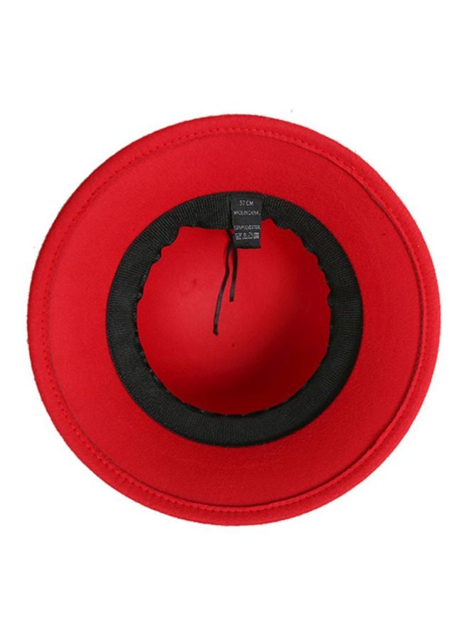 شاربدو قبعة أنيقة أحمر وأسود - Image 5