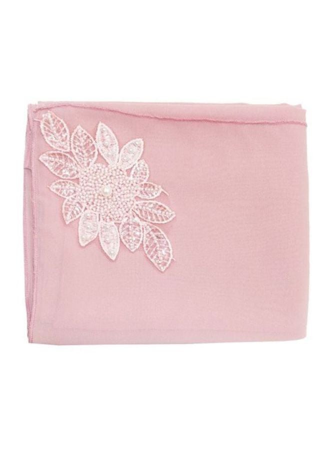 شاربدو حجاب كاجوال من الشيفون وردي غامق - Image 5