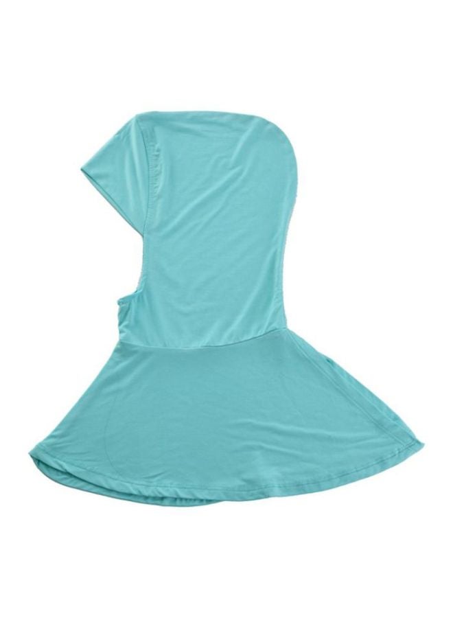 شاربدو حجاب بتصميم مغلق عند منطقة الذقن أزرق - Image 2