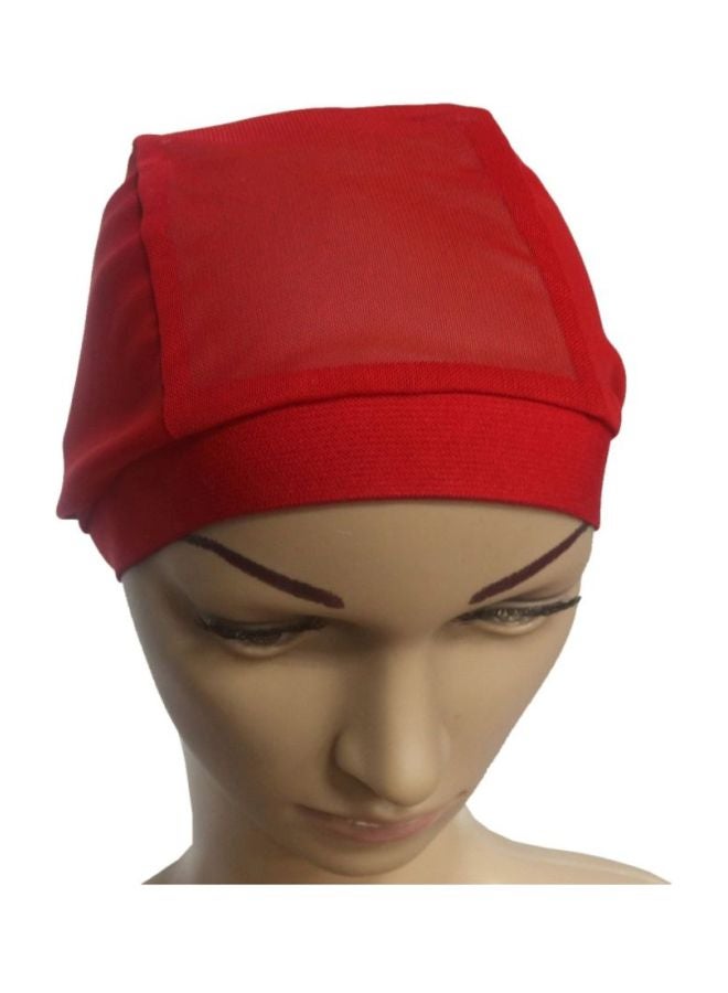 Sharpdo Jersey Hijab Inner Cap Red - Image 1