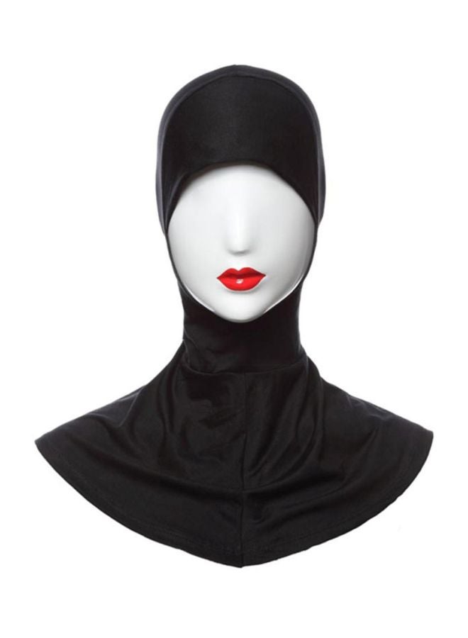 شاربدو حجاب بتصميم مغلق عند منطقة الذقن أسود - Image 1