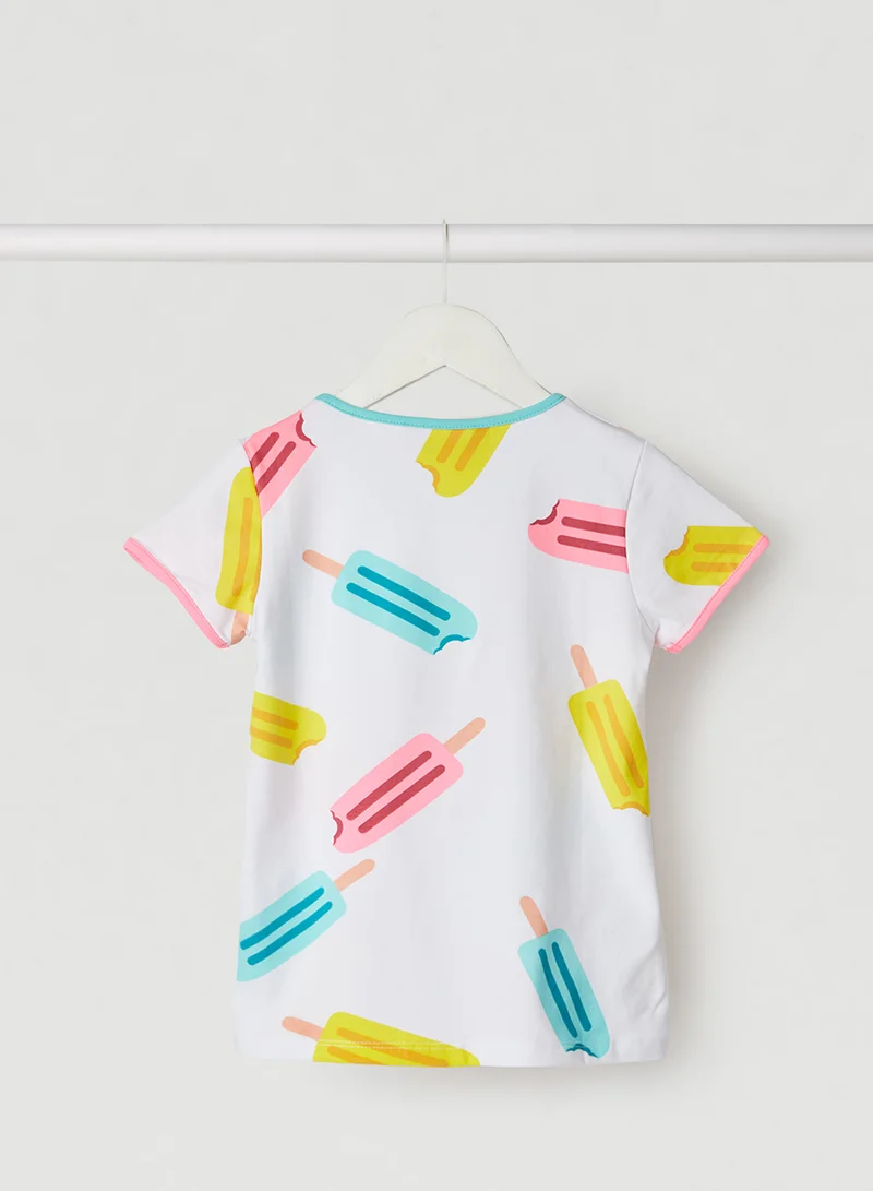 Boboli Baby Graphic T-Shirt White