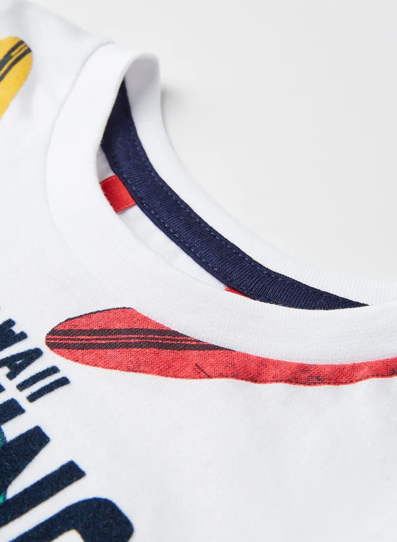 Boboli Baby Surf Graphic T-Shirt White