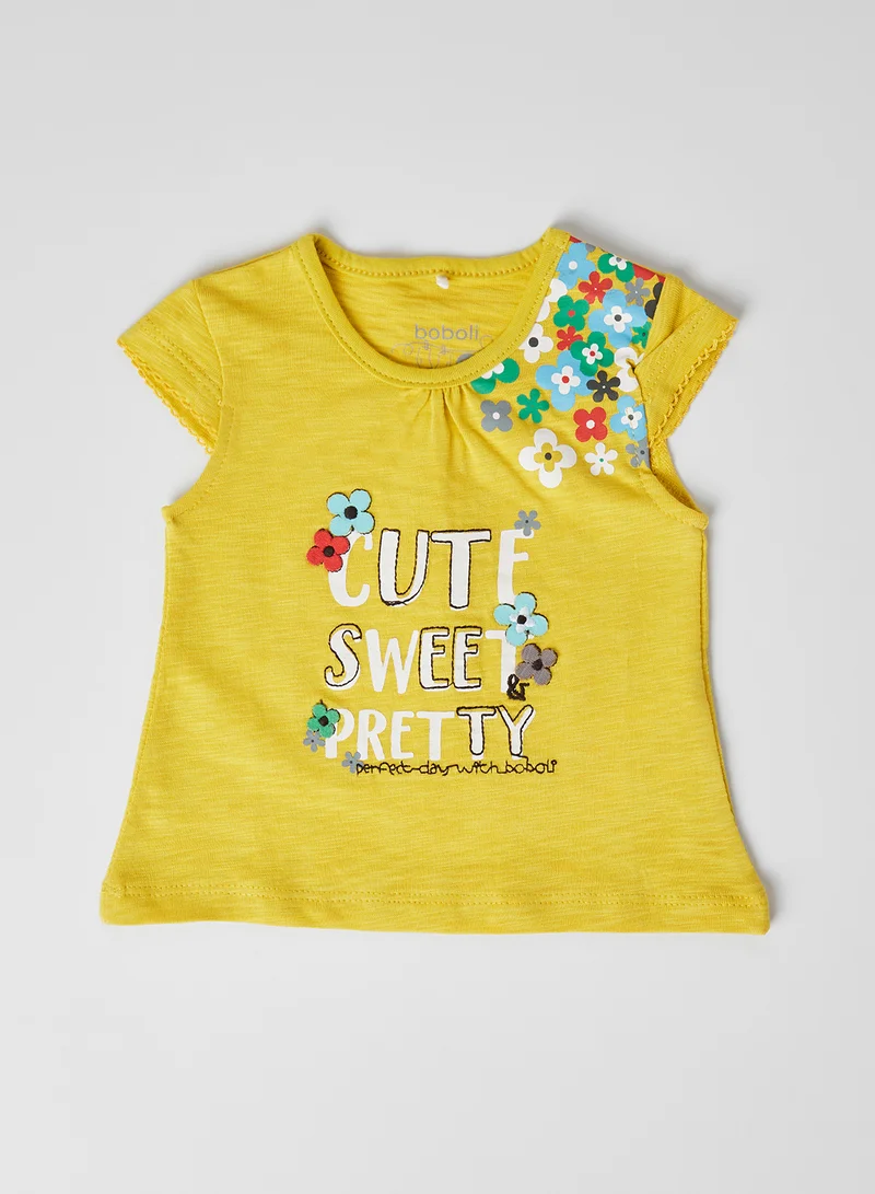 Boboli Baby Slogan Top