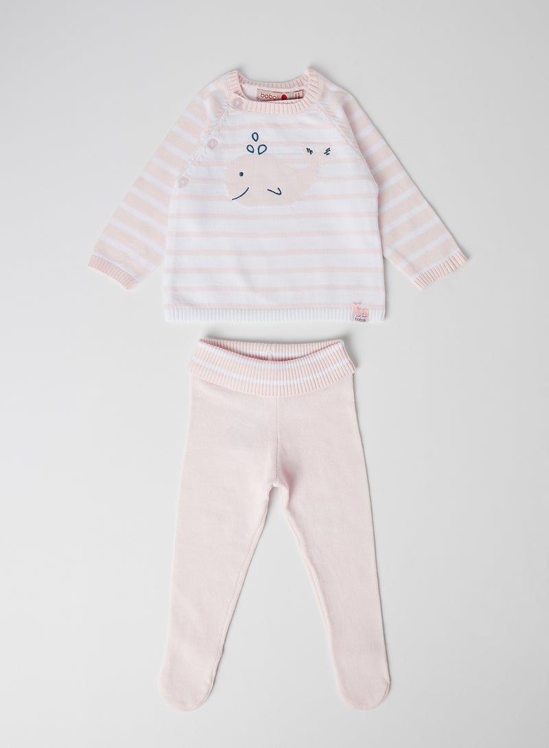 Boboli - Baby Printed Clothing Set Rose - Image 1