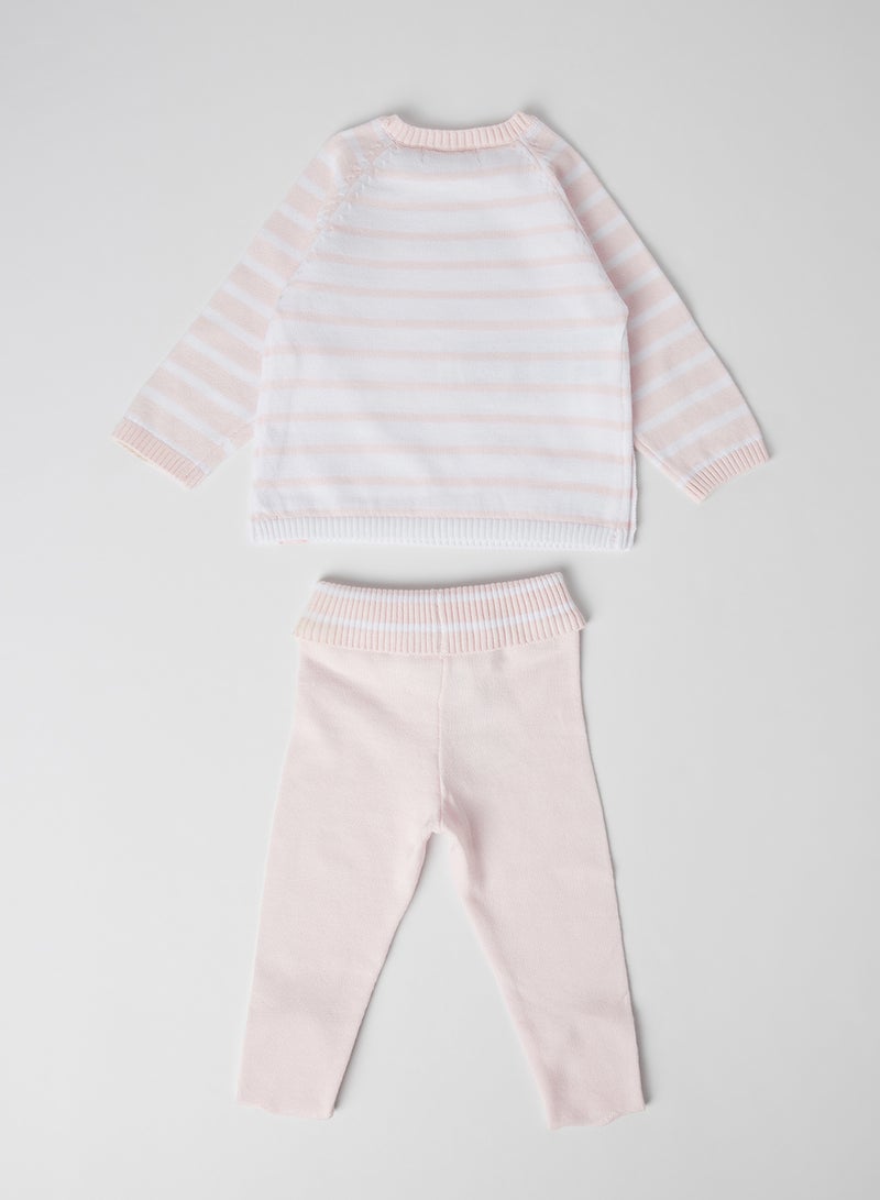 Boboli - Baby Printed Clothing Set Rose - Image 1