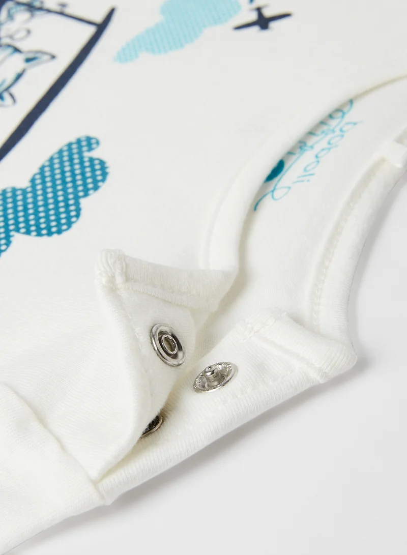 Boboli Baby Front Graphic T-Shirt off white