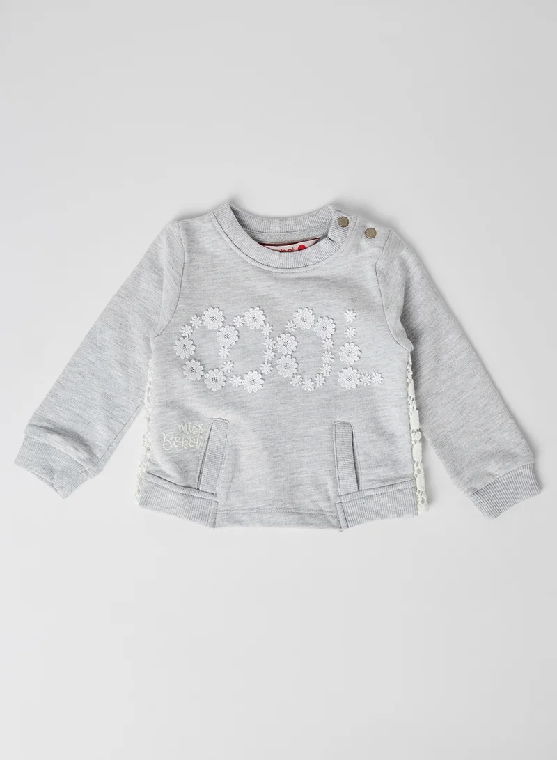 Boboli Baby Schiffli Layered Top