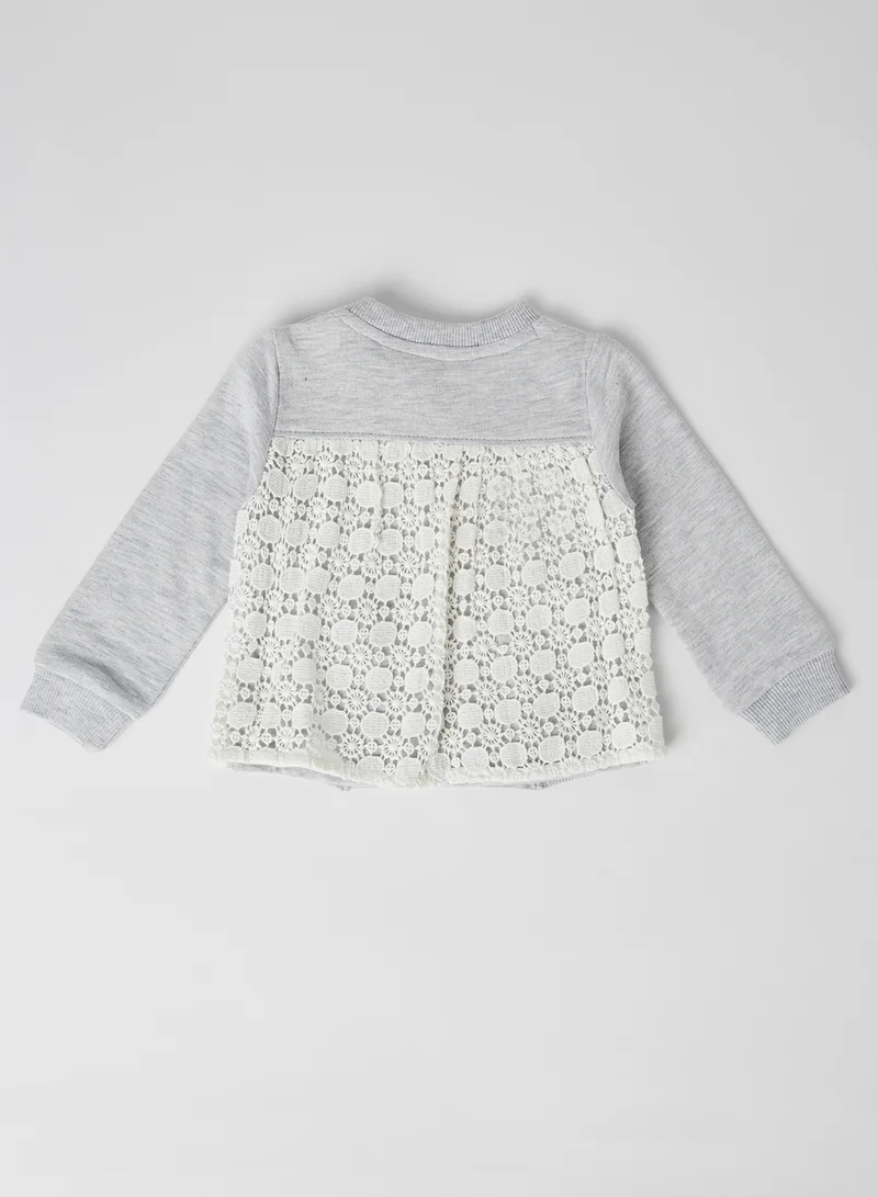 Boboli Baby Schiffli Layered Top