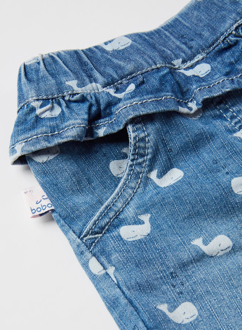 Boboli - Baby All-Over Printed Jeans print - Image 1