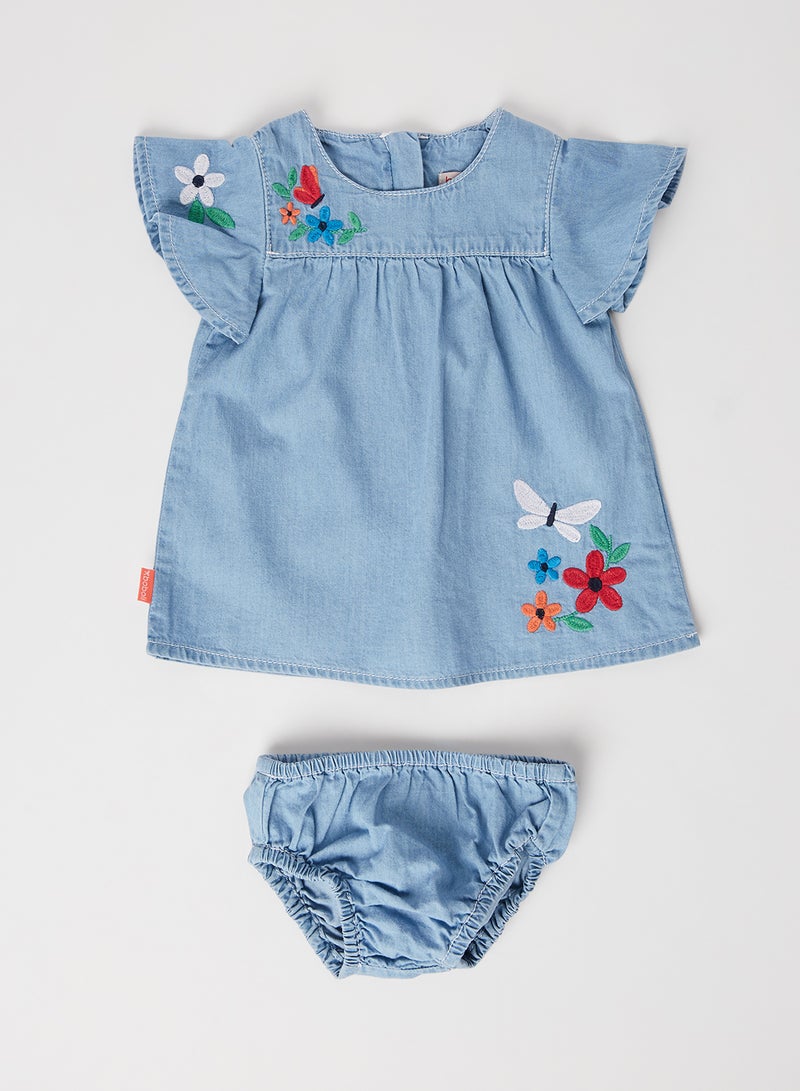 Boboli - Baby Printed Dress bleach - Image 1