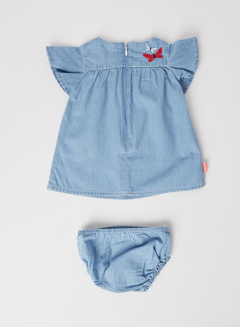 Boboli - Baby Printed Dress bleach - Image 1