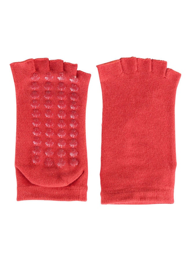 Generic Pair Of Non-Slip Open Toe Yoga Socks With Grips 25.00*1.50*12.00cm - Image 4