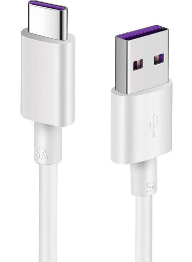 Super Charge Type-C Cable For Huawei P9 White/Purple - Image 1