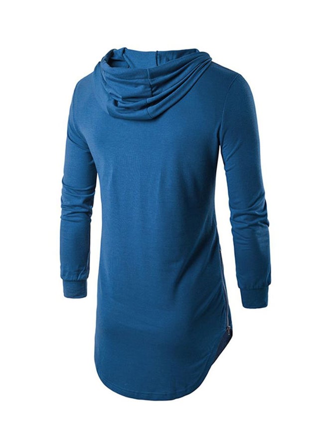 شاربدو هودي بأكمام طويلة أزرق - Image 2