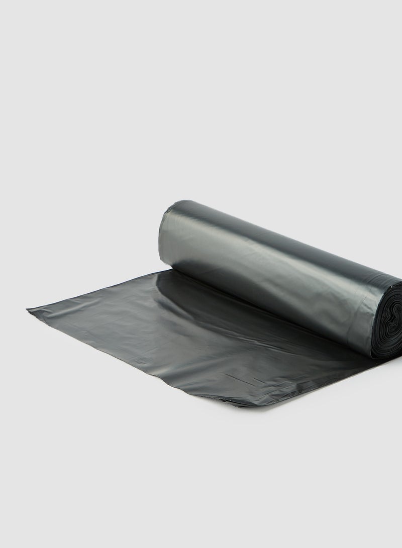 مجموعة أكياس قمامة برباط من 20 كيساً من قطعتين أسود Medium, 50 Gallons
