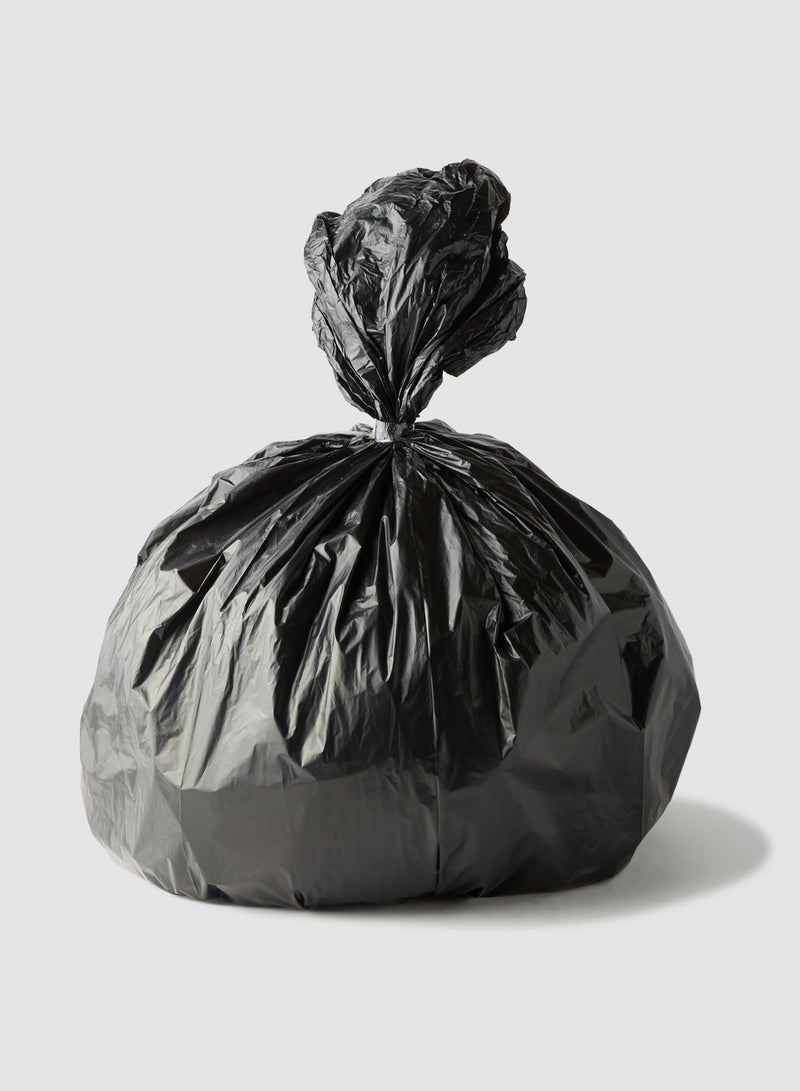 مجموعة أكياس قمامة برباط من 20 كيساً من قطعتين أسود Medium, 50 Gallons