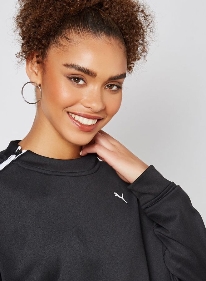PUMA - Train Brave Zip Crew Sweatshirt Puma Black - Image 1