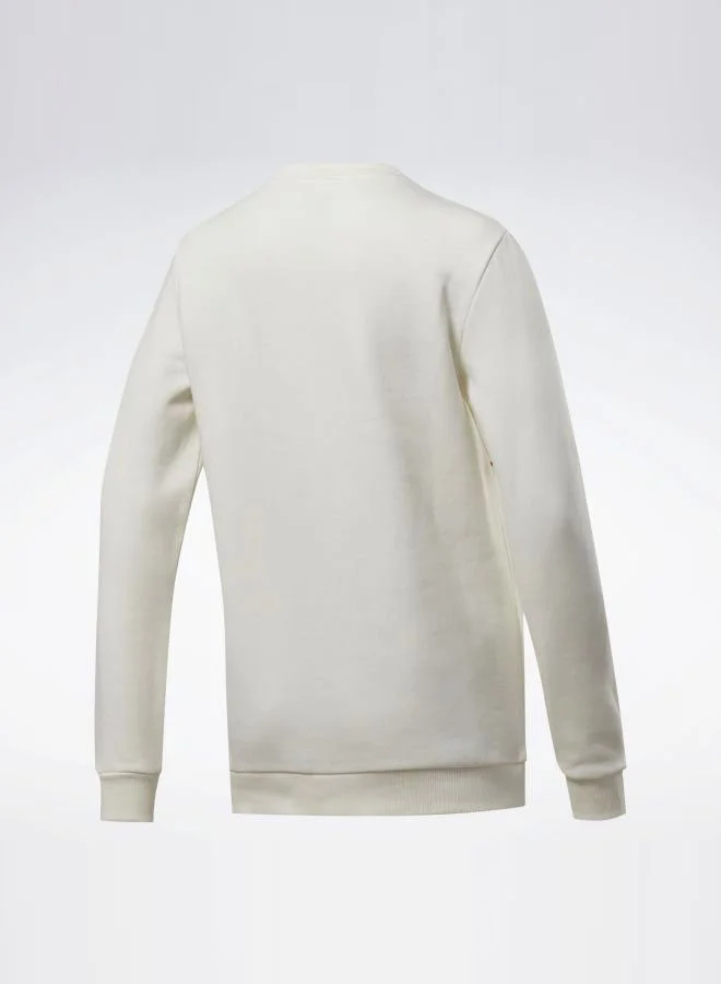 Reebok Classic Linear Logo Sweatshirt Chalk