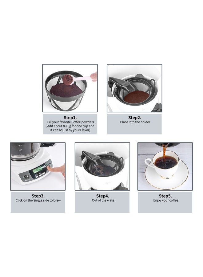 Coffee Filter Basket Precise Strainer Machine multicolour 11.80 x 8.00 x 11.80cm