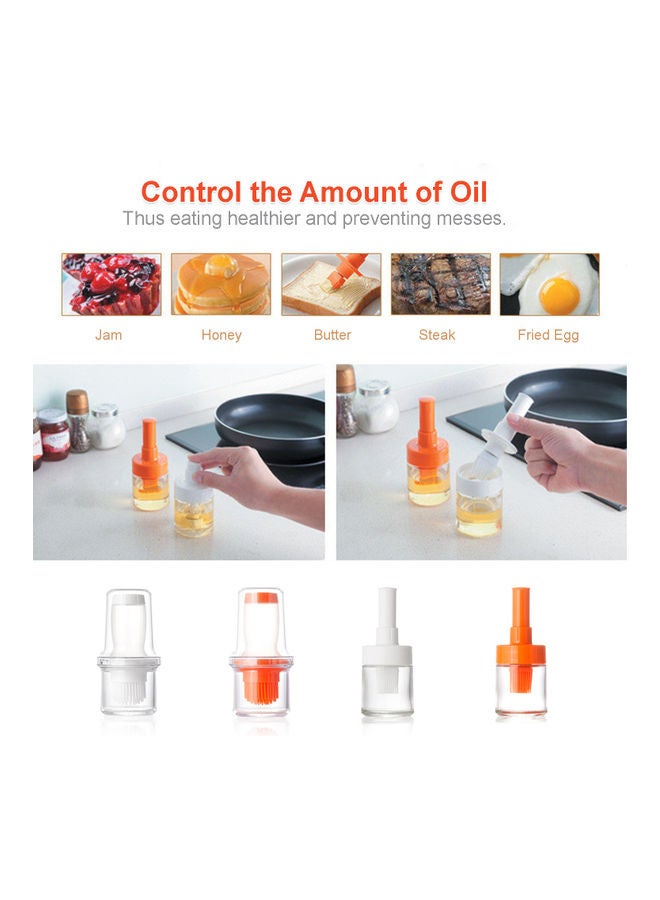Oil Dispenser Bottle Silicone Oil Brush white 6.90 x 6.90 x 0.142cm  - Image 2
