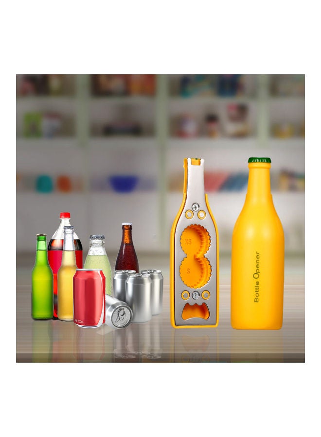 فتاحة زجاجات مغناطيسية متعددة الوظائف أصفر 4.00 x 13.50 x 0.116سم - Image 5