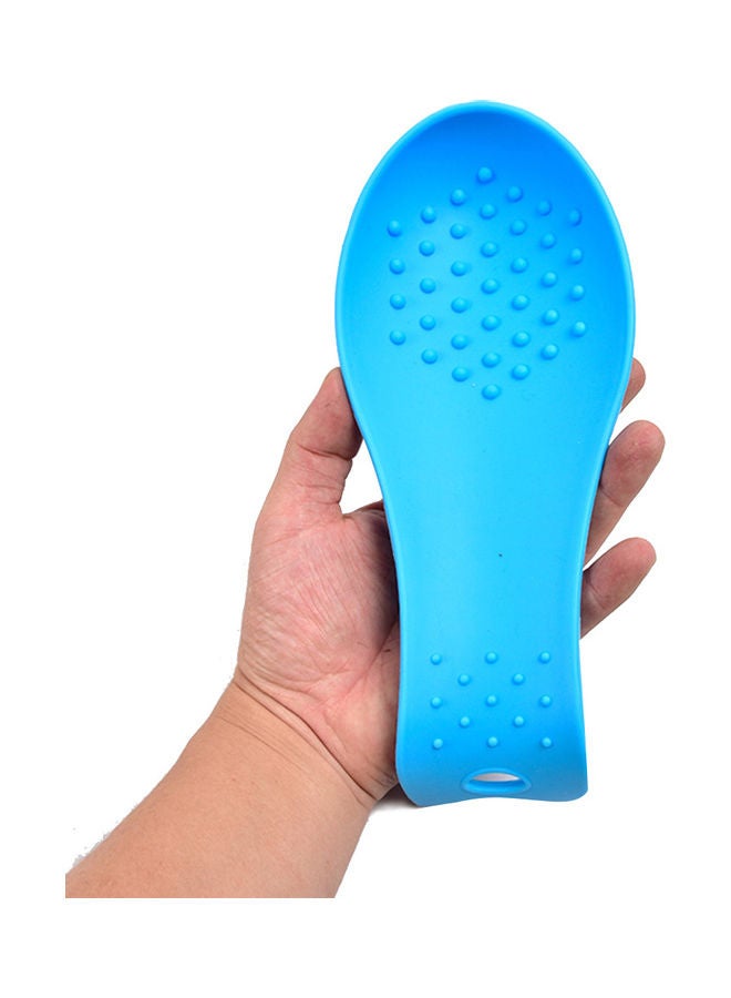 Silicone Soup Spoon Blue 24.00 x 3.00 x 10.00cm  - Image 2