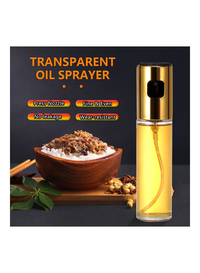 Generic - Olive Oil Sprayer Clear/Golden 4.50 x 4.50 x 0.228cm - Image 1