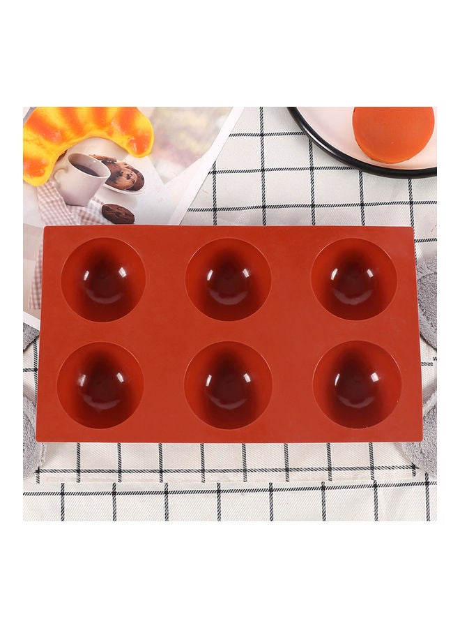 6 Cavity Silicone Mould Orange 29x4x17cm - Image 4
