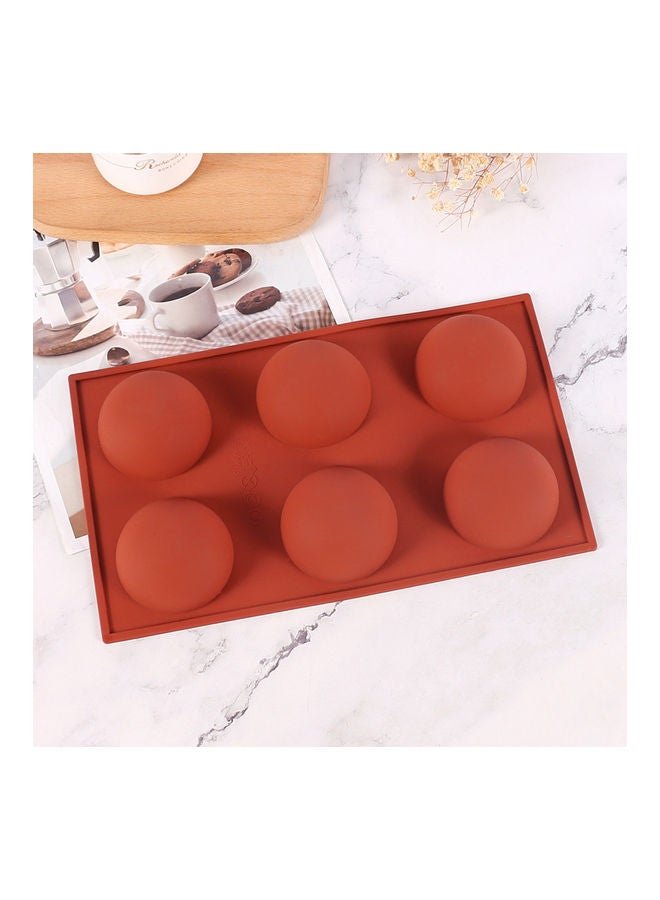 6 Cavity Silicone Mould Orange 29x4x17cm - Image 5