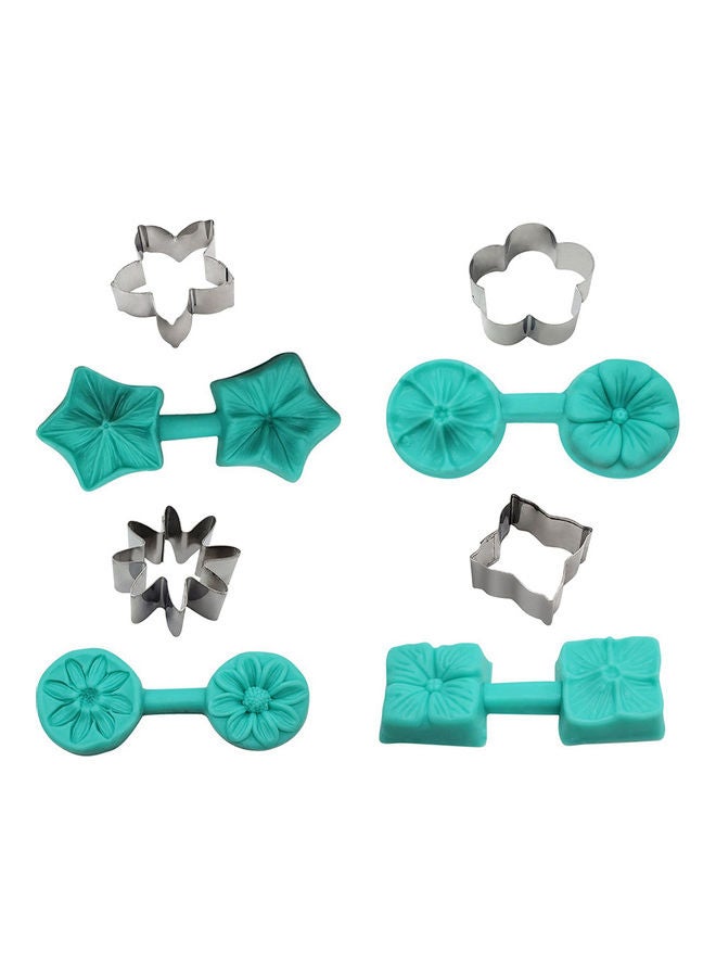 4 Style Flower Petal Veiner Silicone Mold multicolour 15.00 x 3.00 x 12.00cm - Image 1