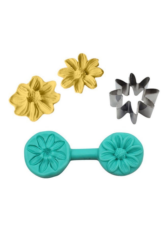4 Style Flower Petal Veiner Silicone Mold multicolour 15.00 x 3.00 x 12.00cm - Image 4