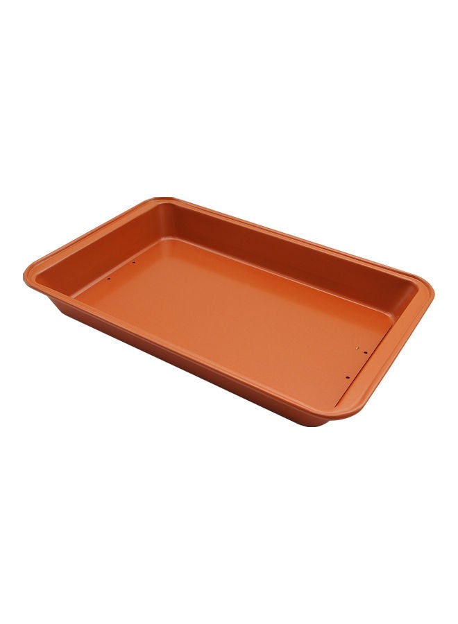 Generic - Dividers Non-Stick Divided Brownie Pan Orange 32 x 5.3 x 20.7cm - Image 1