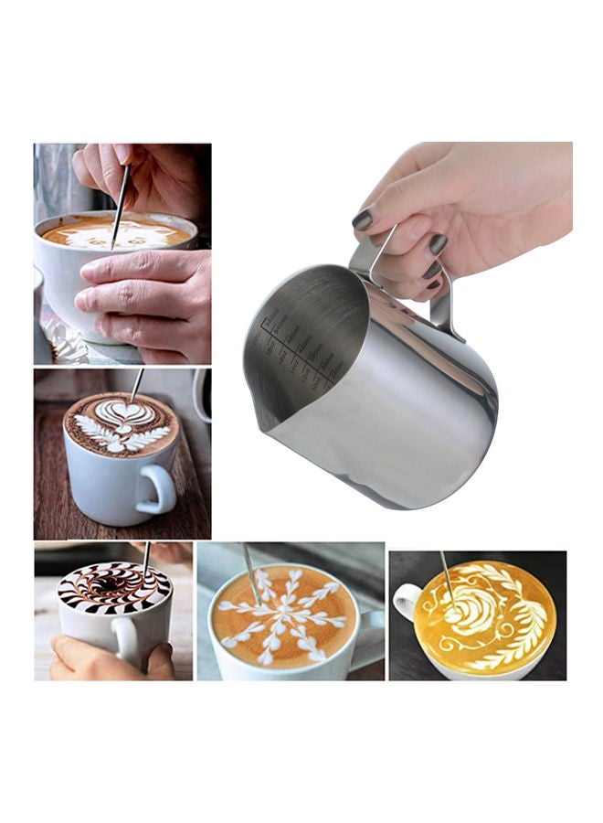 Milk Frothing Pitcher 600ml Silver 13.00 x 9.50 x 12.00cm - Image 2