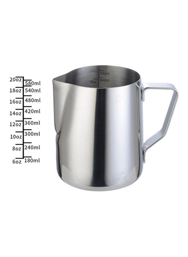 Milk Frothing Pitcher 600ml Silver 13.00 x 9.50 x 12.00cm - Image 3