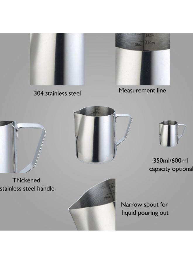 Milk Frothing Pitcher 600ml Silver 13.00 x 9.50 x 12.00cm - Image 5