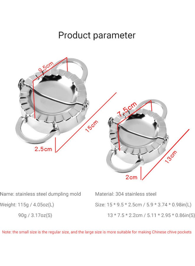 ماكينة جياوزي لصنع الزلابية فضي 5.00 x 7.50 x 0.087سم - Image 5